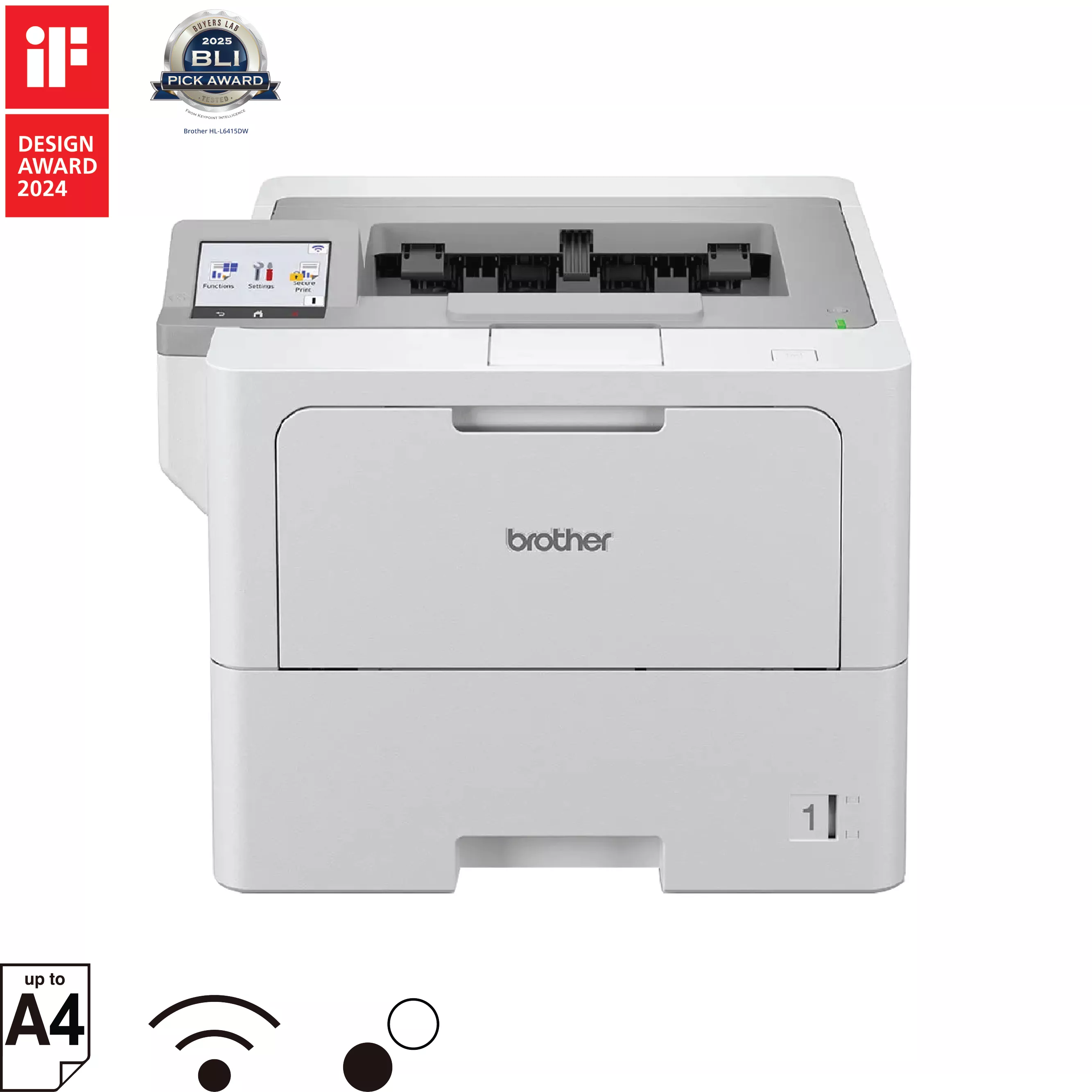 Brother HL-L6415DW Mono Laser Printer Front View