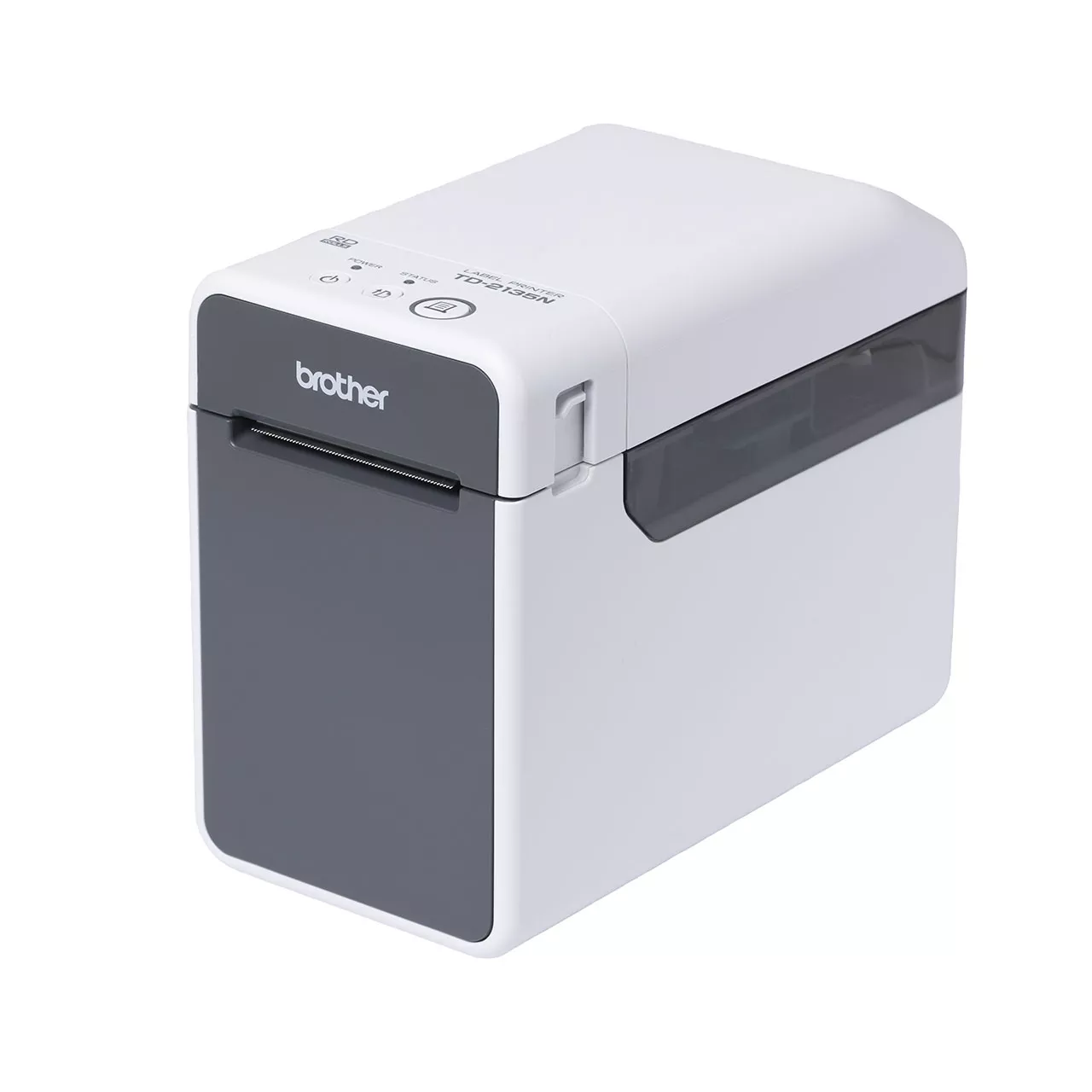 Brother TD-2135N Label Printer (Label Maker) Left Side View
