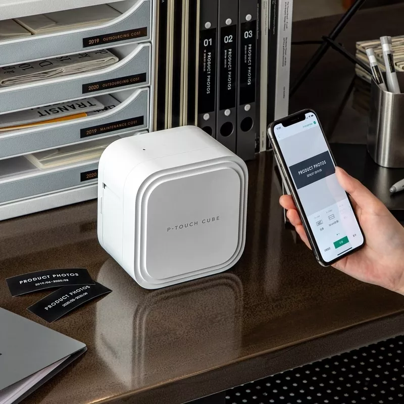 print labels directly from mobile p-touch cube pro pt-p910bt