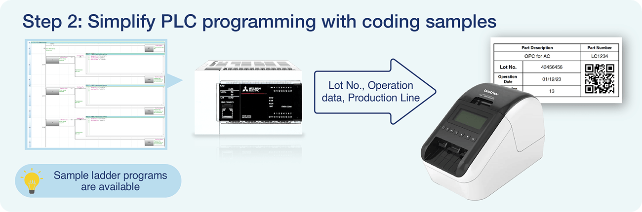 PLC Step 2 - QL820NWB