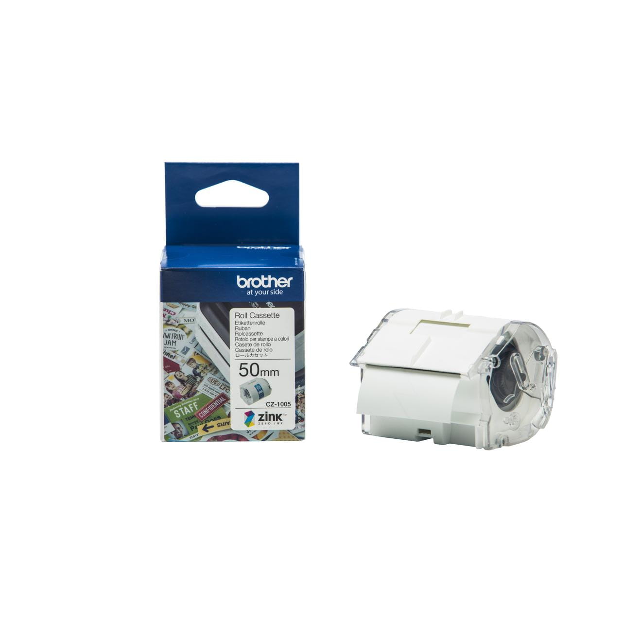 Brother CZ-1005 Genuine Label Printer (Label Maker) Roll 1