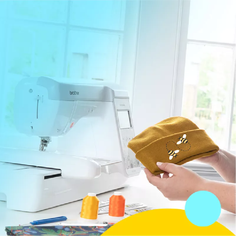 Brother Innov-is M370 and M380D embroidery machines with Artspira creations