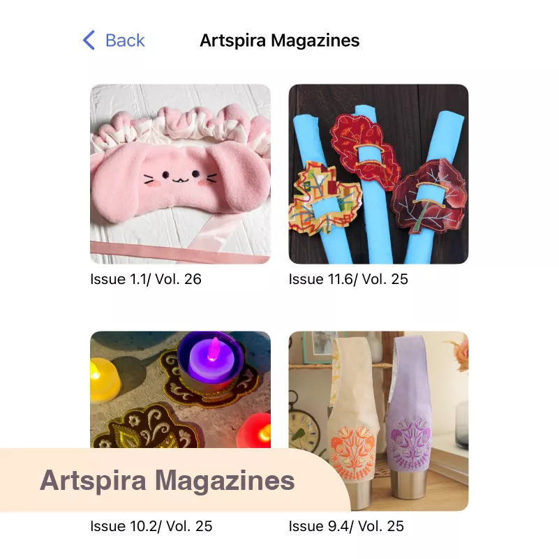 Personalized embroidered gift created with Artspira and Brother embroidery machine