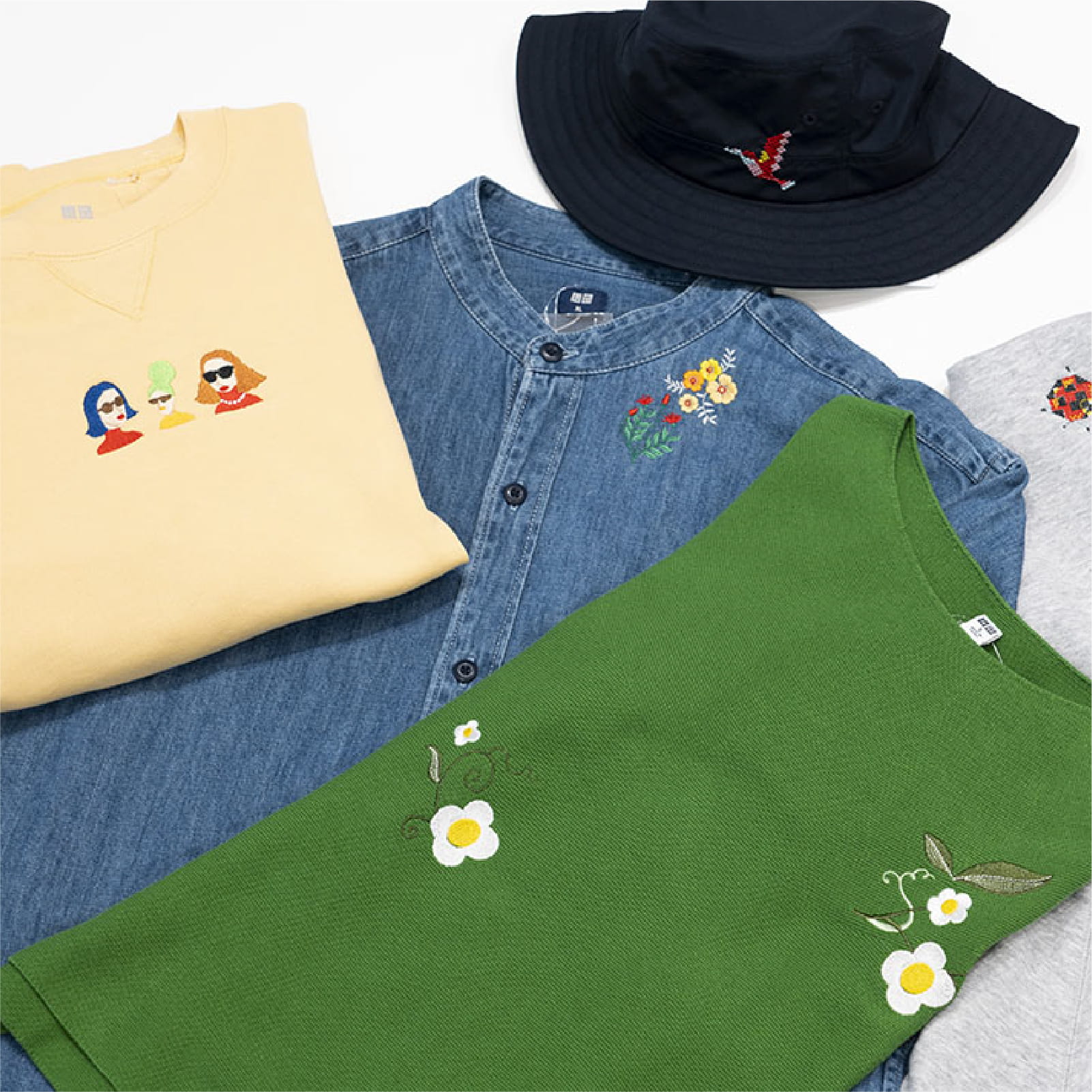 Wide range of textures and materials Brother embroidery machines can embroider on – cotton, denim, leather, satin, caps, towels and more