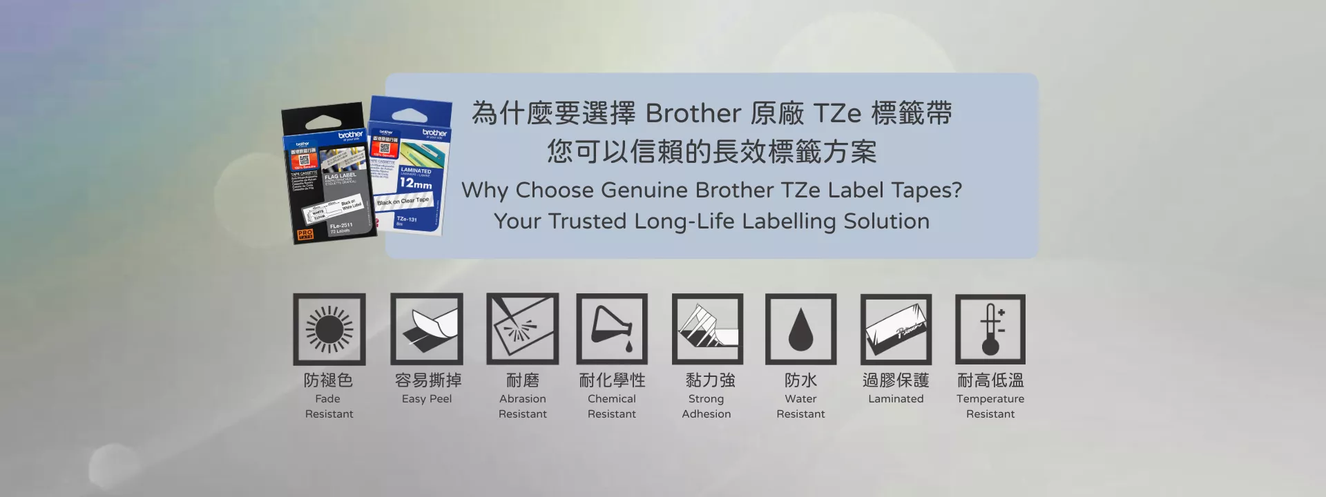 TZe標籤帶經測試極端環境