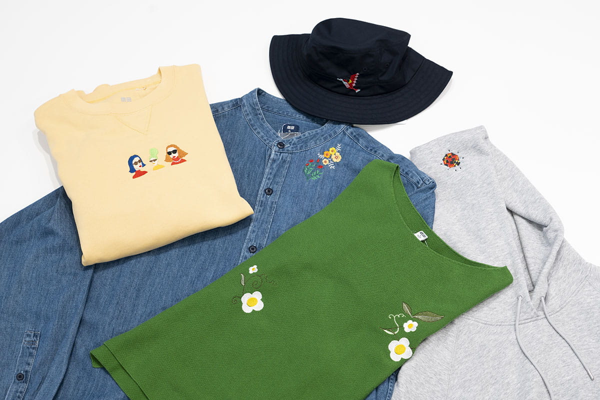 Wide range of textures and materials Brother embroidery machines can embroider on – cotton, denim, leather, satin, caps, towels and more