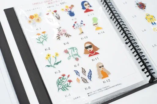 Uniqlo UTme! Custom corner, an embroidery patterns booklet