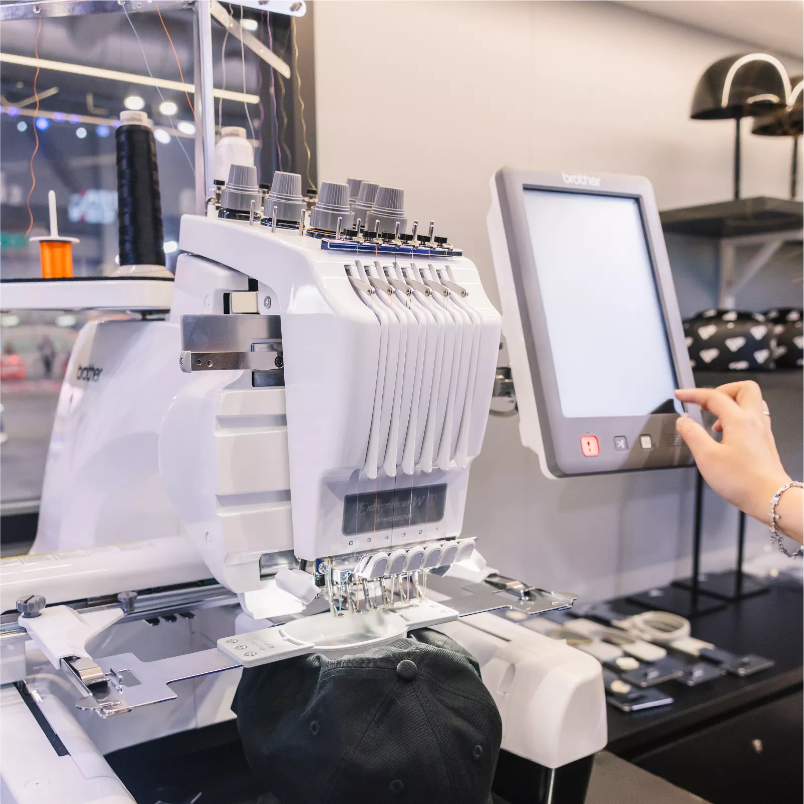Brother certified professional embroidery artists were also provided on-site for full support, ensuring the entire event ran efficiently and maintained the highest quality standards.