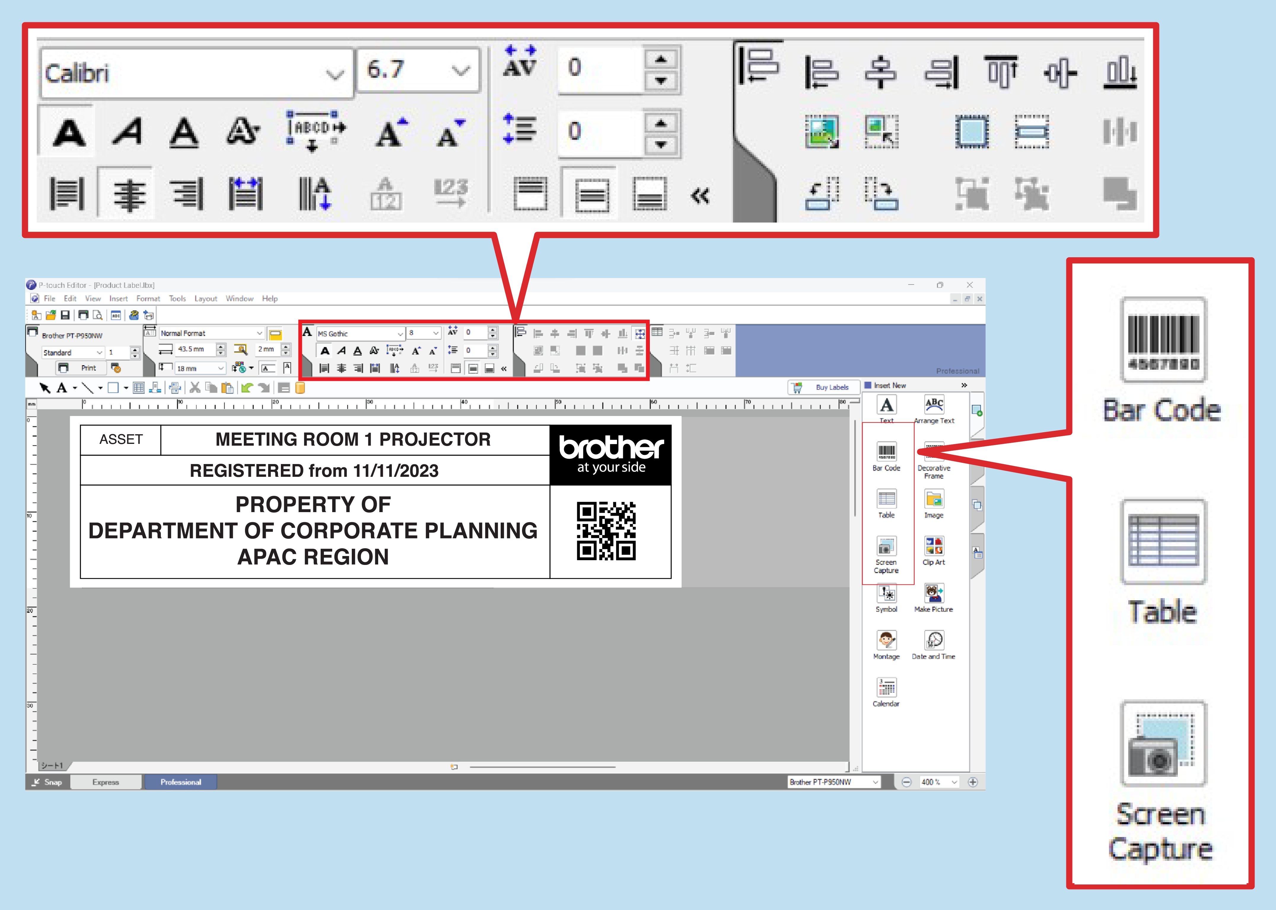 User friendly interface