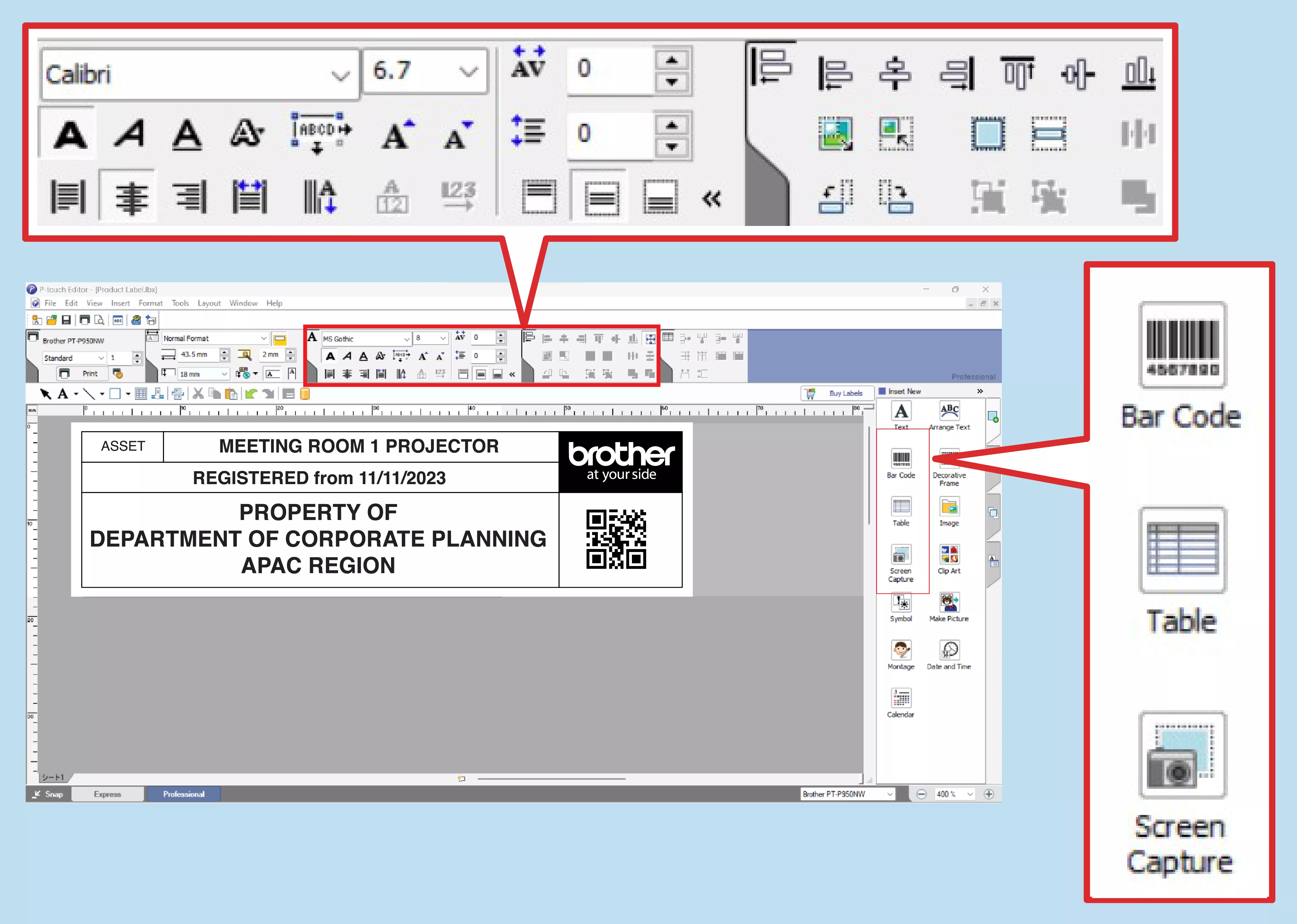 User friendly interface
