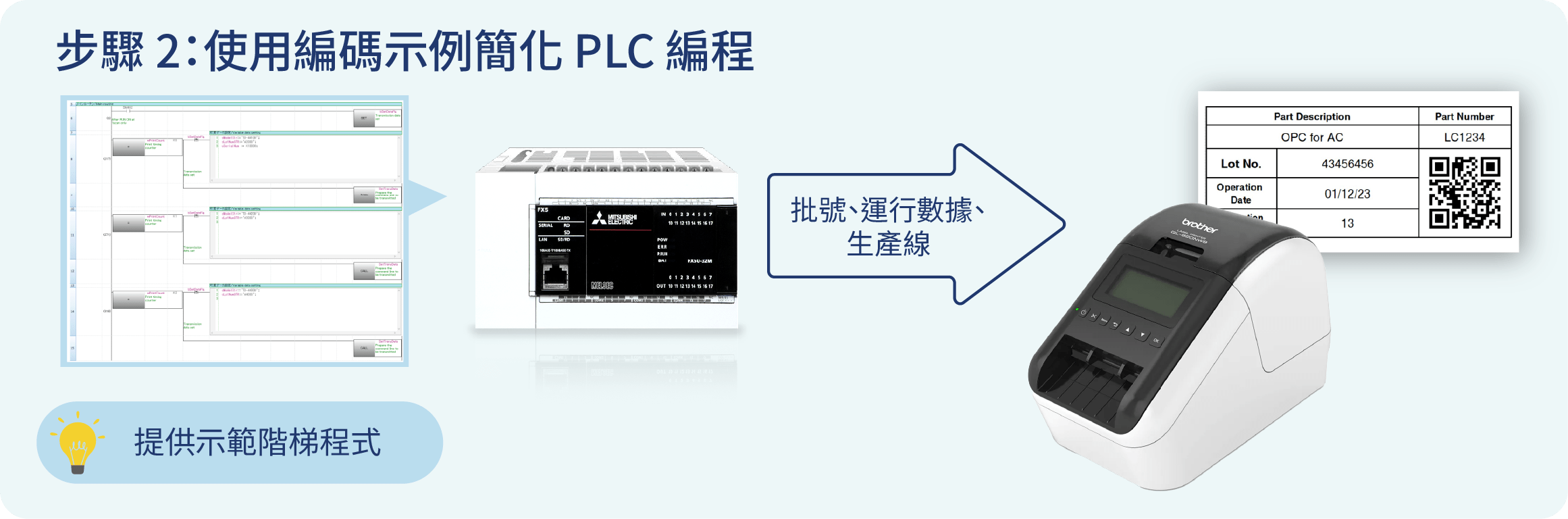 PLC Step 2 - QL820NWB