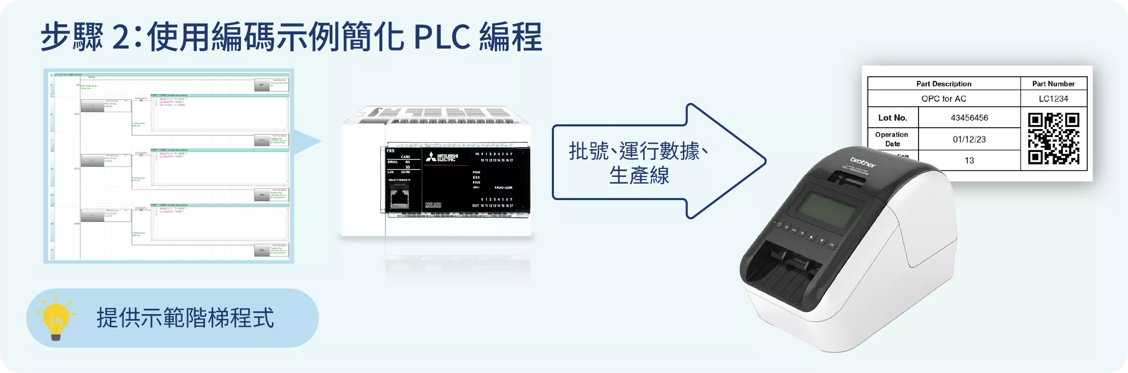 PLC Step 2 - QL820NWB