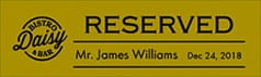 reserved