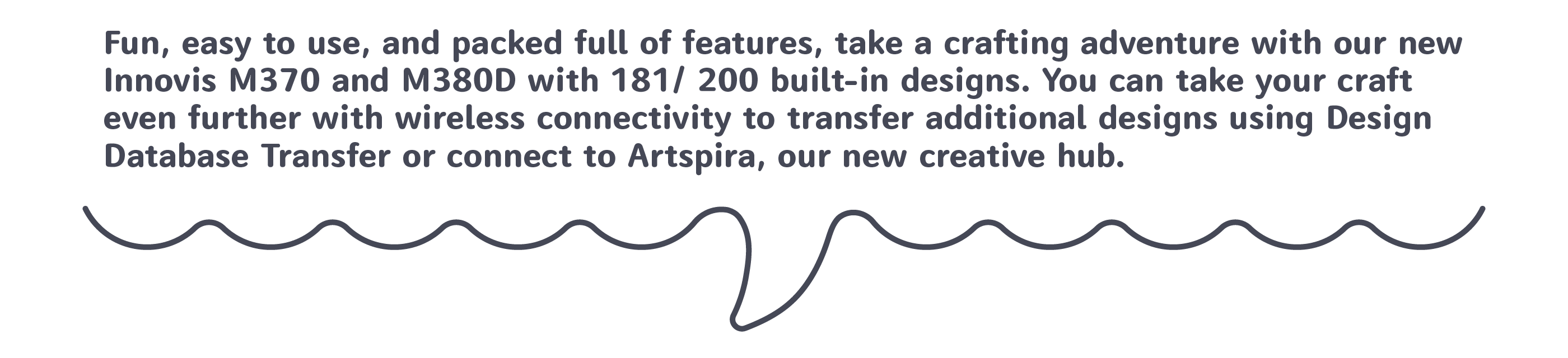 Brother Innovis M370 M380D Computerised and Embroidery Sewing Machine 181/ 200 built-in designs Creating crafts as brilliant as your creativity