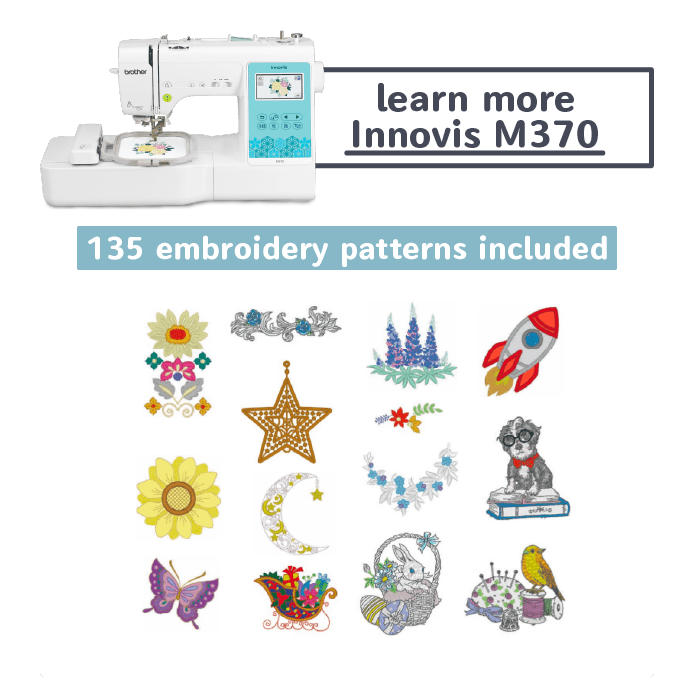 Brother Innovis M370 Computerised and Embroidery Sewing Machine 135 embroidery patterns included