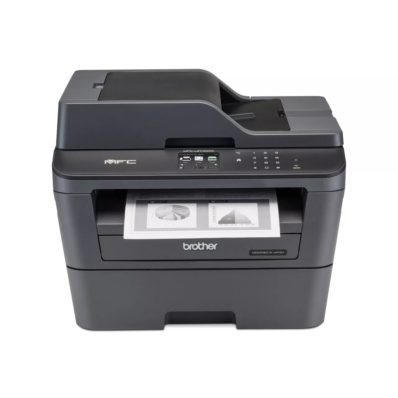Brother MFC-L2740DW Mono Laser Printer Front View