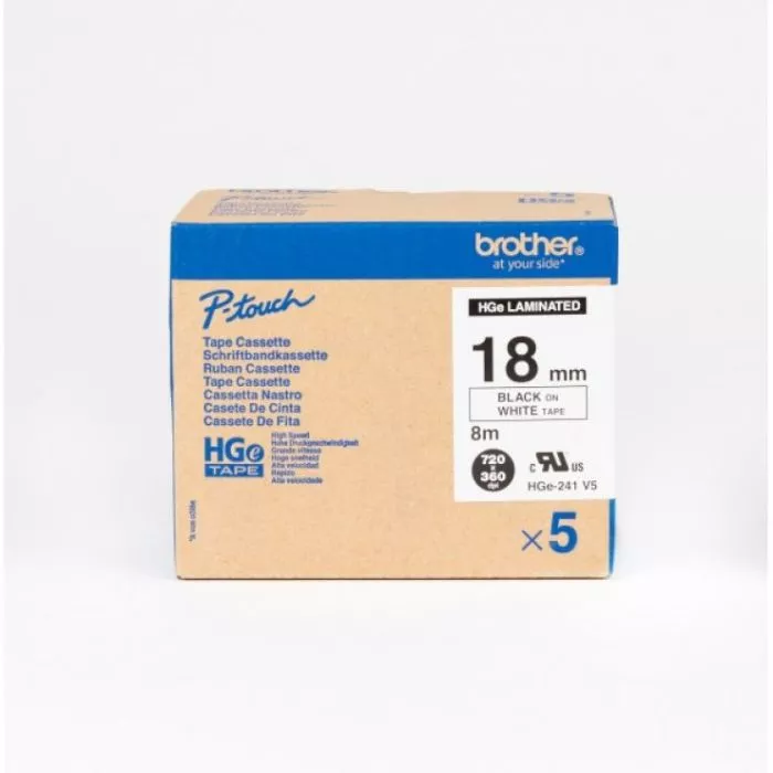 Brother HGe-241V5 Genuine Label Printer (Label Maker) Tape